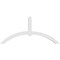 Ekena Millwork Archdale Architectural Grade PVC Gable Bracket, 72"W x 33"H x 4"D x 4"F, 11/12 Pitch GBP072X33X0404ARC00 - alternate 2